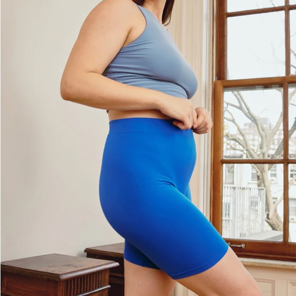 Blue Women's Shorts - Picture 2 of 8
